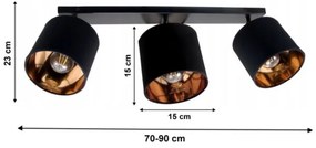 Faretto SOFIA 3xE27/60W/230V nero
