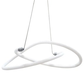 Lampadario Moderno Rainy LED bianco, in ferro, L. 22 cm, 2880 LM, NOVECENTO