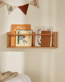 Kave Home - Mensola Shantal in legno massiccio di faggio finitura naturale 10 x 50 cm