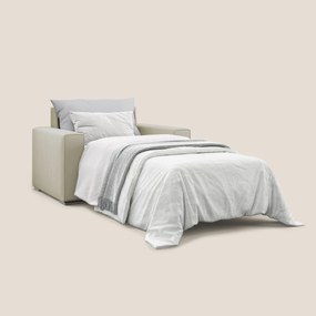 Dream poltrona letto in tessuto smacchiabile T05 panna