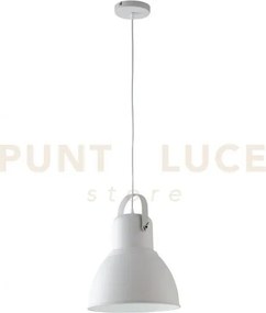 Lampadario a sospensione legend bianca e nickel 1 luce attacco e27 ...