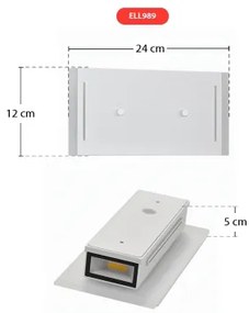 Telefunken 307706TF - Applique a LED da esterno 2xLED/3W/230V IP44 bianco