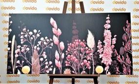 Quadro su tela – Variazione di erba in rosa