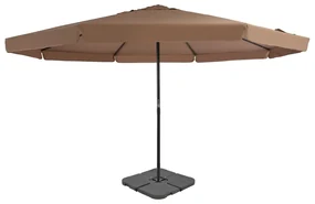 Ombrellone Da Giardino Con Base Portatile Tortora /