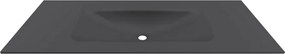 Lavabo da incasso per mobili 120.5cm nero opaco | KK-1205NEL - KAMALU