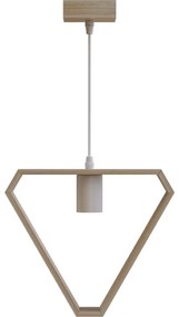 Aigostar - Lampada a sospensione in legno su cavo 1xE27/60W/230V pino