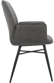 Set di sedie da pranzo color antracite 2 pz Anzo - Støraa