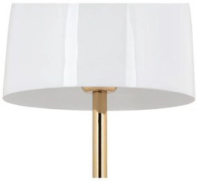Lampada da tavolo bianca con paralume in metallo (altezza 50 cm) Manta - Leitmotiv