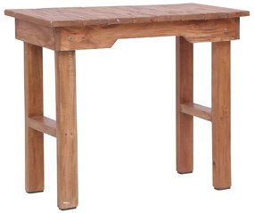 Tavolino Da Salotto 70x35x60 Cm İn Legno Massello Di Mogano /