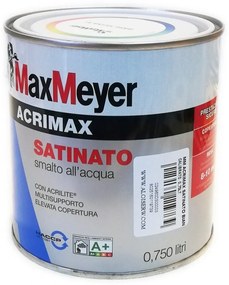 Max meyer acrimax 750ml smalto base acqua tutti i ral 8000, colore marrone rossiccio - ral 8012, brillantezza satinato