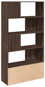 Libreria rovere marrone 100x36x189 cm in legno multistrato