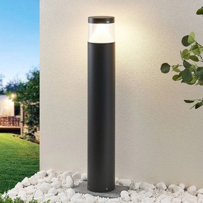Lampioncino da giardino Darja Lucande, Alluminio / Grigio / Zincato, Alluminio, Moderno, Lampada LED da esterni