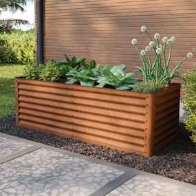 PRIMEYARD 180 x 75 x 60 cm Orto rialzato, acciaio corten, look ruggine - (GFPV00969)