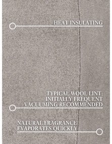 Tappeto rotondo grigio in misto lana tessuto a mano ø 160 cm Kari Organic – Villeroy&amp;Boch