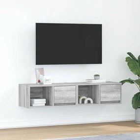 Mobili Tv 2pz Grigio Sonoma 60x31x25,5 Cm Legno Multistrato /