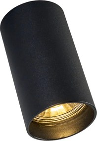 Faretto moderno nero 5,5 cm - Tuba