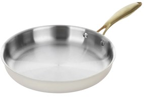 Padella 26 cm in acciaio bianco oro California