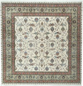Tabriz Tappeto 250 x 250 Beige (Iran) Annodato A Mano
