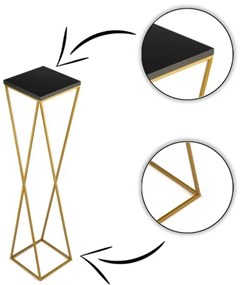 Portafiori LOFT 100x24 cm oro/nero