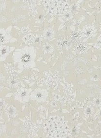 Florale Tapete Maelee von Sanderson - Linen