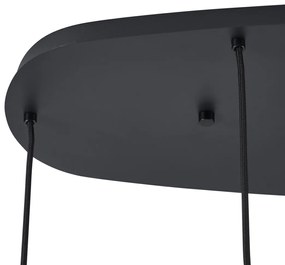 Lampada a sospensione moderna nera a 6 luci - Biles