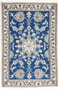 Nain Tappeto persiano 90 x 60 Blu (Iran) Annodato A Mano