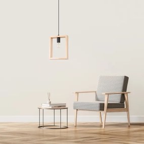 Sollux SL.1310 - Lampadario a sospensione con filo ARIES 1xE27/15W/230V faggio/beige