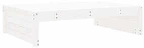 Poggiapiedi da giardino 120x80 cm legno massello di pino bianco