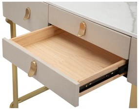 Consolle in beige-oro 40x100 cm Beauty - Mauro Ferretti