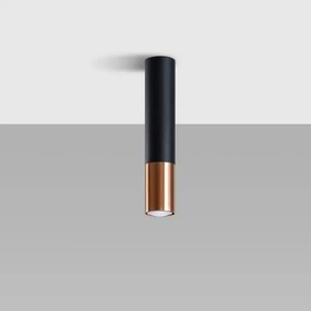 Sollux SL.0945 - Faretto LOOPEZ 1xGU10/10W/230V nero/rame