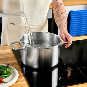 Casseruola in acciaio inox con coperchio incluso per induzione 5,5 l Lucca 3.0 – FABINI