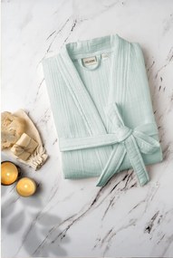 Accappatoio color menta in mussola L/XL Kimono – Foutastic