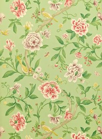 Sanderson Tapete Porcelain Garden - Rose/ Fennel
