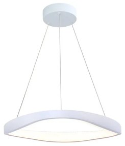 Lampadario LED moderno Anna bianco Ø48cm, luce naturale 3200 lumen