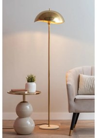 Lampada da terra color oro con paralume in metallo (altezza 154 cm) Waved - Leitmotiv