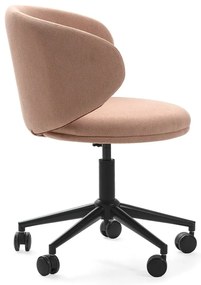 Sedia da ufficio in rosa chiaro Rush – Marckeric
