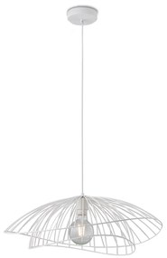Sospensione Contemporanea Adelaide In Metallo Bianco 1 Luce E27