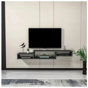 Mobile TV Sospeso 155x30x23 Con Vani A Giorno Lorenza Antracite