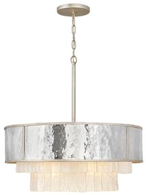 Lampadario Contemporaneo Reverie Acciaio Oro Champagne 8 Luci E14