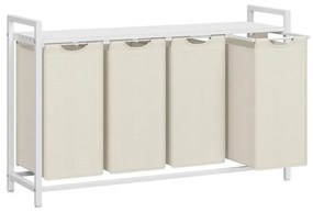 Cesto portabiancheria REX bianco