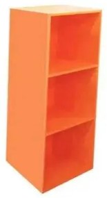 Libreria Componibile Multifunzionale in MDF e Frassino, Vari Formati e Colori, 42 x 29 x 89h / Arancione