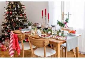 Asciugamani in cotone con motivo natalizio in set da 4 50x70 cm Candy Cane - Catherine Lansfield