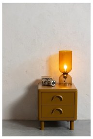 Comodino giallo ocra in metallo Rune – WOOOD