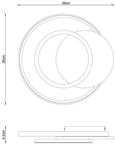 Globo 67331G-24 - Plafoniera LED JULIO LED/24W/230V