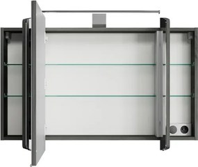 Specchio Contenitore Con Illuminazione Cassca PELIPAL nero L 100 x H 67 x P 17 cm