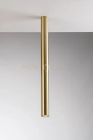 Plafoniera-faretto fluke tonda oro 1 luce attacco gu10 5,5x5,5x75cm