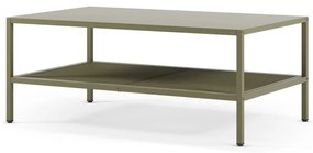 Tavolino da salotto verde in metallo 60x100 cm Fayna – Marckeric