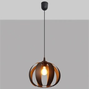 Lampadario a sospensione con filo NEWTON 1xE27/15W/230V nero