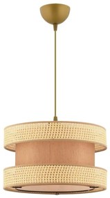 Lampadario sospeso a cavo HALO 1xE27/60W/230V marrone/beige