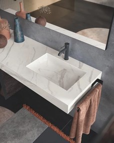 Portasalviette bianco laccato